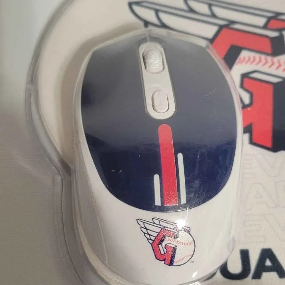 cleveland guardians wireless mouse & mouse pad